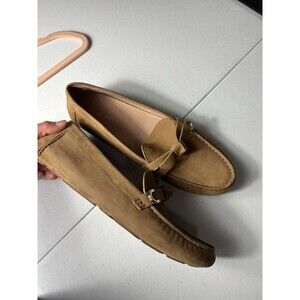 COLE HAAN Women's "Evelyn Bow" Birch Driving Loafers Sz 10B